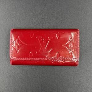 Louis Vuitton Monogram Red Vernis Multicles Key Holder Wallet